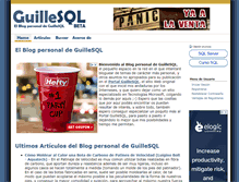 Tablet Screenshot of guillesql.com